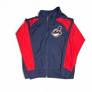 Vintage Nike Cleveland Indians Jacket Boys Medium 90s MLB